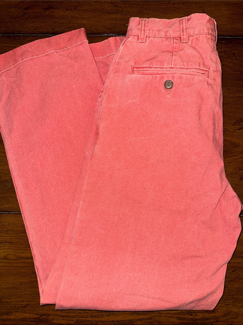 Men's Coral Chino Pants - Classic Tailored Fit